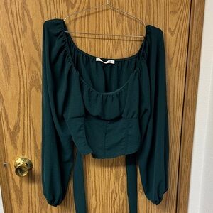 Altar'd State Deep Green Blouse
